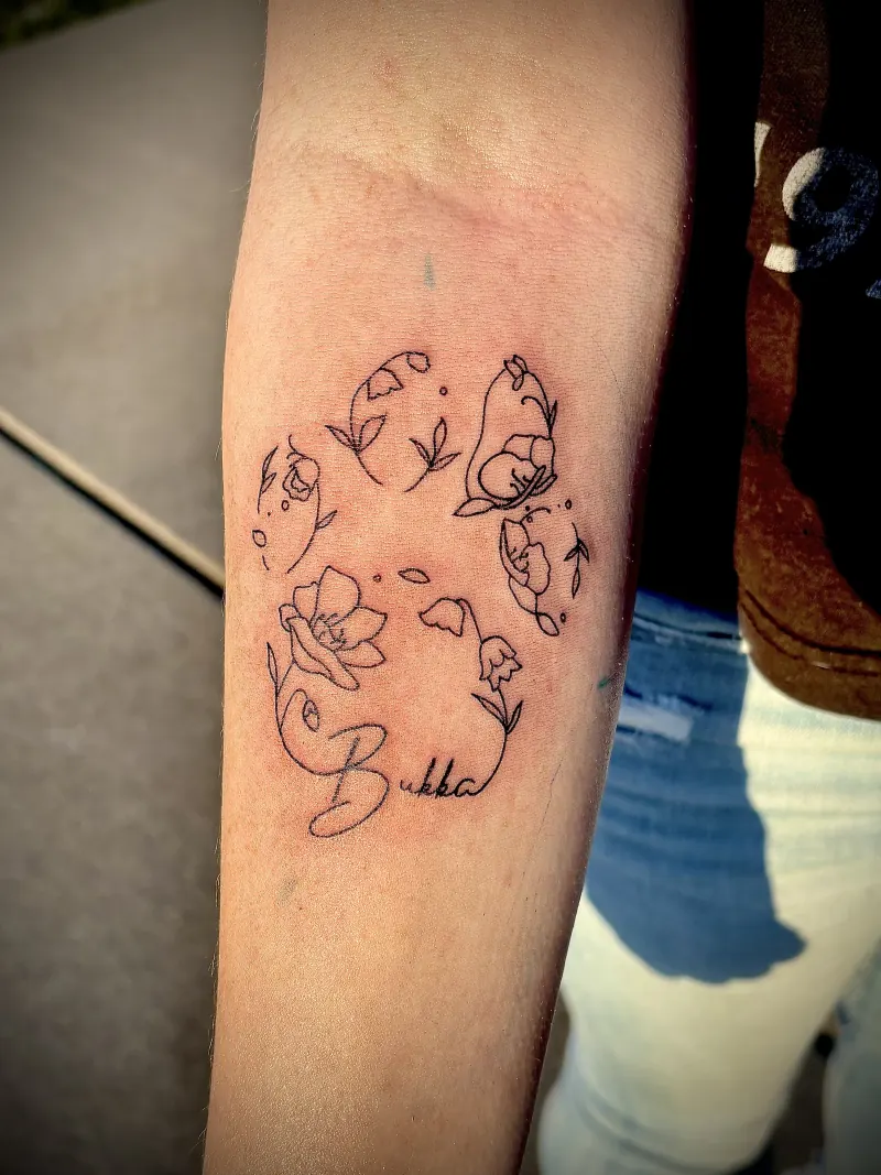 Line Work tattoo 4