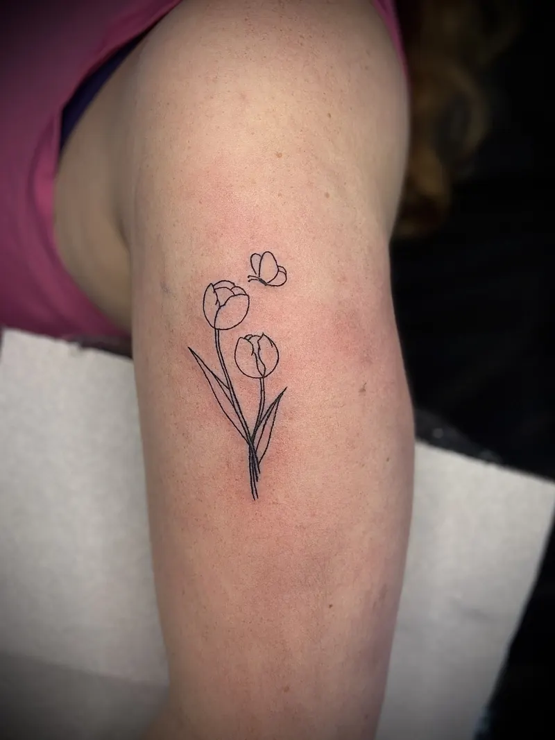 Line Work tattoo 6